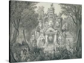 A Portal at Angkor Thom, 1873-Louis Delaporte-Stretched Canvas