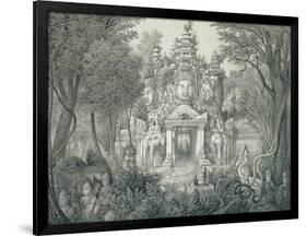 A Portal at Angkor Thom, 1873-Louis Delaporte-Framed Giclee Print