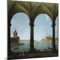 A Portico, with a View of the Bacino, Venice-Giovanni Battista Benvenuti-Mounted Giclee Print