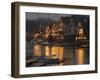 A Portion of Philadelphia's Boathouse Row is Shown at Dusk Thursday-null-Framed Premium Photographic Print