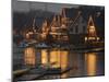A Portion of Philadelphia's Boathouse Row is Shown at Dusk Thursday-null-Mounted Premium Photographic Print