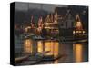 A Portion of Philadelphia's Boathouse Row is Shown at Dusk Thursday-null-Stretched Canvas