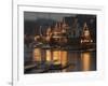 A Portion of Philadelphia's Boathouse Row is Shown at Dusk Thursday-null-Framed Photographic Print