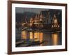 A Portion of Philadelphia's Boathouse Row is Shown at Dusk Thursday-null-Framed Photographic Print