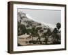 A Portion of the Pacific Coast Highway in Malibu, California, is Shown Monday, July 31, 2006-Damian Dovarganes-Framed Premium Photographic Print