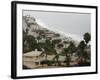 A Portion of the Pacific Coast Highway in Malibu, California, is Shown Monday, July 31, 2006-Damian Dovarganes-Framed Photographic Print