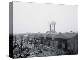 A Portion of the Yard, Great Lakes Engineering Works, Ecorse, Mich.-null-Stretched Canvas