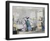 A Portly Gentleman Looking Through a Telescope, 19th Century-null-Framed Giclee Print