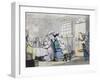 A Portly Gentleman Looking Through a Telescope, 19th Century-null-Framed Giclee Print