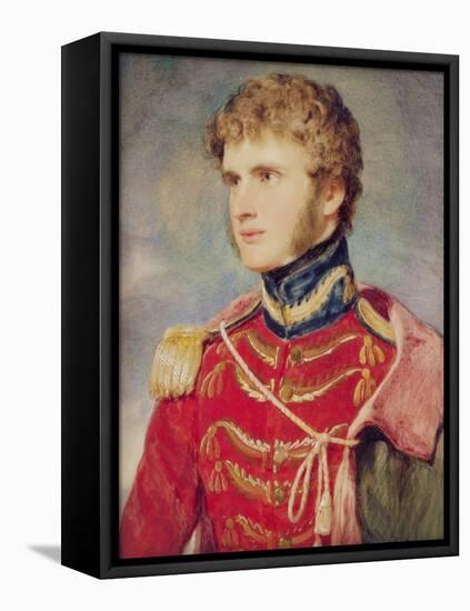 A Portrait Miniature of an Officer-Sir William Charles Ross-Framed Stretched Canvas