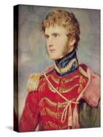 A Portrait Miniature of an Officer-Sir William Charles Ross-Stretched Canvas