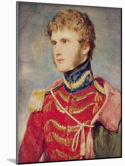 A Portrait Miniature of an Officer-Sir William Charles Ross-Mounted Giclee Print