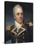 A Portrait Miniature of Captain Alexander Skene Wearing Naval Uniform-Andrew Robertson-Stretched Canvas