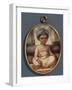 A Portrait Miniature of the Sahibzada, Eldest Son of the Nawab of Oudh, Wearing a Blue Nawabi…-Ozias Humphry-Framed Giclee Print