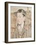 A Portrait of a Boy, Bust Length, Wearing a Grey Suit and Pink Cravat, in a Summer Landscape, 1910-John Quinton Pringle-Framed Giclee Print