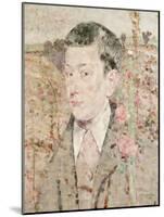 A Portrait of a Boy, Bust Length, Wearing a Grey Suit and Pink Cravat, in a Summer Landscape, 1910-John Quinton Pringle-Mounted Giclee Print