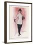 A Portrait of a Female Fencer Who Is "Handy with the Foils"-null-Framed Art Print