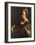 A Portrait of a Woman playing the Lute, possibly a Self-Portrait of the Artist, c.1615-Artemisia Gentileschi-Framed Giclee Print