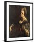 A Portrait of a Woman playing the Lute, possibly a Self-Portrait of the Artist, c.1615-Artemisia Gentileschi-Framed Giclee Print