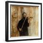 A Portrait of Achille Lerminiaux Playing the Violin, 1885-Fernand Khnopff-Framed Giclee Print