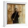 A Portrait of Achille Lerminiaux Playing the Violin, 1885-Fernand Khnopff-Framed Giclee Print