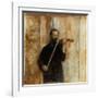 A Portrait of Achille Lerminiaux Playing the Violin, 1885-Fernand Khnopff-Framed Giclee Print