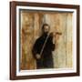 A Portrait of Achille Lerminiaux Playing the Violin, 1885-Fernand Khnopff-Framed Giclee Print