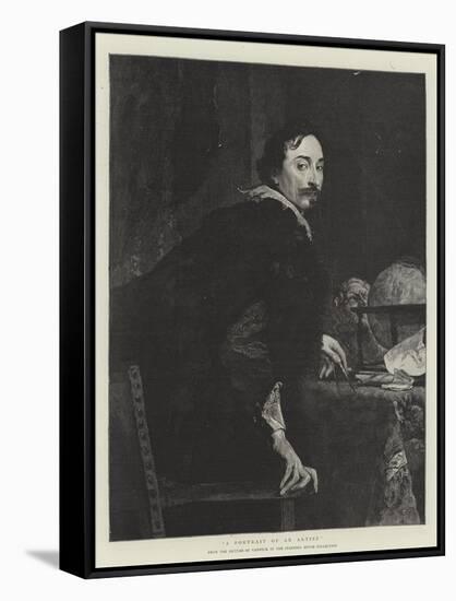 A Portrait of an Artist-Sir Anthony Van Dyck-Framed Stretched Canvas