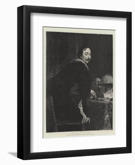 A Portrait of an Artist-Sir Anthony Van Dyck-Framed Giclee Print