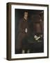 A Portrait of Charles Church Chandler in the Library-Winthrop Chandler-Framed Giclee Print