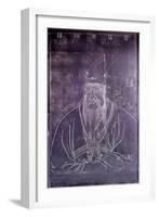 A portrait of Confucius carved on a stone stele-Werner Forman-Framed Giclee Print