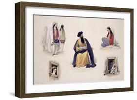 A Portrait of His Majesty Shah-Soojah-Ool-Moolk, from "Sketches in Afghaunistan"-James Atkinson-Framed Giclee Print