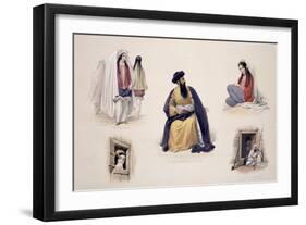 A Portrait of His Majesty Shah-Soojah-Ool-Moolk, from "Sketches in Afghaunistan"-James Atkinson-Framed Giclee Print