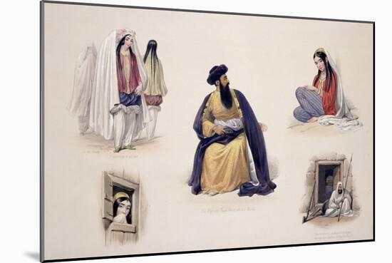 A Portrait of His Majesty Shah-Soojah-Ool-Moolk, from "Sketches in Afghaunistan"-James Atkinson-Mounted Giclee Print