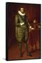 A Portrait of James I of England and VI of Scotland-Paul van Somer-Framed Stretched Canvas