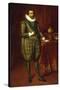 A Portrait of James I of England and VI of Scotland-Paul van Somer-Stretched Canvas