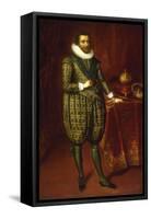 A Portrait of James I of England and VI of Scotland-Paul van Somer-Framed Stretched Canvas