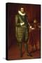 A Portrait of James I of England and VI of Scotland-Paul van Somer-Stretched Canvas