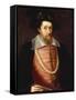 A Portrait of James I of England, VI of Scottland-John De Critz-Framed Stretched Canvas