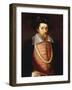 A Portrait of James I of England, VI of Scottland-John De Critz-Framed Giclee Print