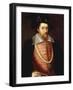 A Portrait of James I of England, VI of Scottland-John De Critz-Framed Giclee Print