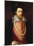 A Portrait of James I of England, VI of Scottland-John De Critz-Mounted Giclee Print