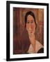 A Portrait of Jeanne Hebuterne-Amedeo Modigliani-Framed Giclee Print