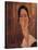 A Portrait of Jeanne Hebuterne-Amedeo Modigliani-Stretched Canvas