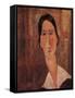 A Portrait of Jeanne Hebuterne-Amedeo Modigliani-Framed Stretched Canvas