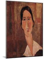A Portrait of Jeanne Hebuterne-Amedeo Modigliani-Mounted Giclee Print