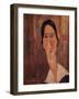 A Portrait of Jeanne Hebuterne-Amedeo Modigliani-Framed Giclee Print