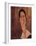 A Portrait of Jeanne Hebuterne-Amedeo Modigliani-Framed Giclee Print