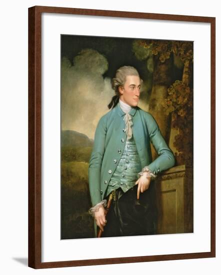 A Portrait of John Mortlock of Cambridge and Abington Hall-John Downman-Framed Giclee Print