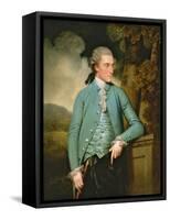 A Portrait of John Mortlock of Cambridge and Abington Hall-John Downman-Framed Stretched Canvas